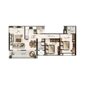 Icon Avanza Balewadi 4 BHK Floorplan